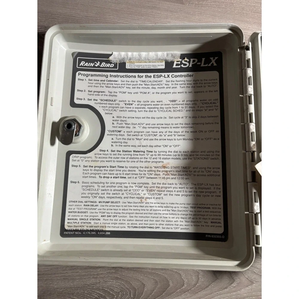 Rain Bird ESP Sixteen-LX 16 Station Sprinkler Controller Outdoor ESP-16LXI Gray